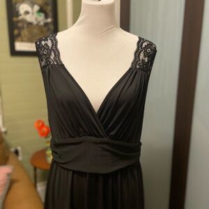 SHEIN Black Lace Detail Dress